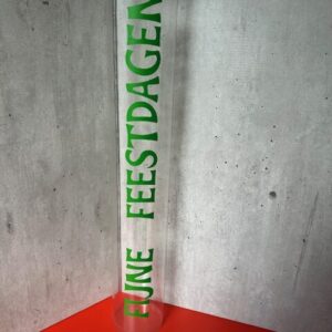 Lege snoepkoker (Groot) - met tekst 'Fijne Feestdagen'