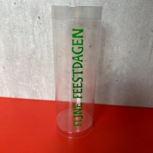 Lege snoepkoker (Klein) - met tekst 'Fijne Feestdagen'