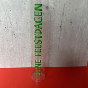 Lege snoepkoker (Middel) - met tekst 'Fijne Feestdagen'