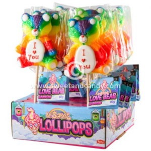 Lolly 'Love Bear' Regenboog - 80 gram